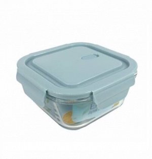 Емкость для продуктов, 0,52 л, гермет. крышка, квадратная, жаропрочное стекло