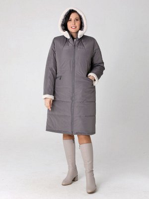 Пальто Зимнее пальто прямого силуэта с легким заужением к низу. Модель такого пальто средней длины подходит для девушек и женщин разных возрастных категорий.  Воротник - стойка с меховой опушкой, пере