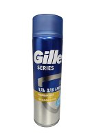 Gillette гель для бритья Series защищающий с миндальным маслом, 200мл