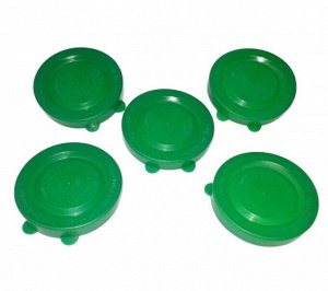 Крышка для консервирования «Хозяюшка», полиэтиленовая, цвет зеленый, 5 шт.