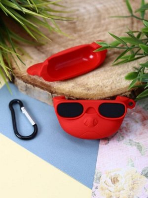 Чехол для AirPods 3 "Cool dog", red