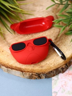 Чехол для AirPods 3 "Cool dog", red