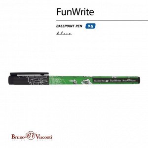Ручка шариковая FreshWrite FunWrite "Романтическое путешествие. Рим", узел 0.5 мм, синие пигментные чернила, корпус Soft Touch