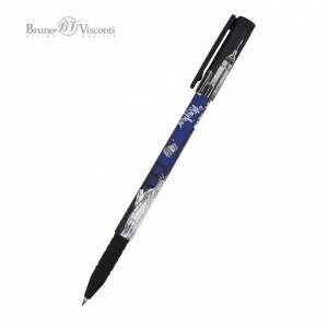 Ручка шариковая FreshWrite FunWrite "Романтическое путешествие. Нью-Йорк", узел 0.5 мм, синие пигментные чернила, корпус Soft Touch