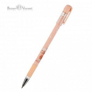Ручка шариковая BrunoVisconti MagicWrite "Мышка с орешком", узел 0.5 мм, синие чернила, матовый корпус Soft Touch