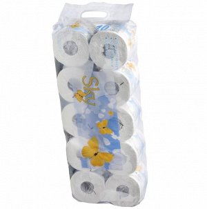 20074gt "SKY" Трехслойная туалетная бумага с ароматом ментола (в индивидуальной упаковке (Арт.:Y20ATRN2) 10 рулонов