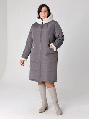 Пальто Зимнее пальто прямого силуэта с легким заужением к низу. Модель такого пальто средней длины подходит для девушек и женщин разных возрастных категорий.  Воротник - стойка с меховой опушкой, пере