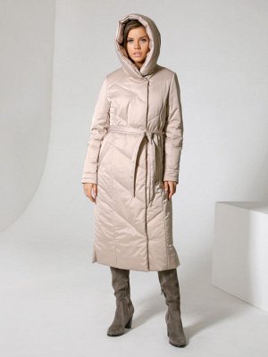 Пальто Зимнее пальто прямого силуэта с втачными рукавами и смещенной  застежкой на двухзамковую молнию и кнопки. Это длинное пальто  подходит для девушек и женщин разных возрастов. Слегка приталенный 