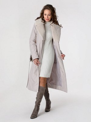 Пальто дем. св.серый