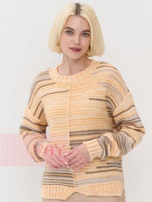 Джемпер женский молоко/персик. крем/ ваниль/туман/карам. кофе/титаниум