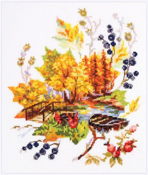 Набор для вышивания "Чудесная Игла" 110-320 "Осенние зарисовки" 21 х 26 см
