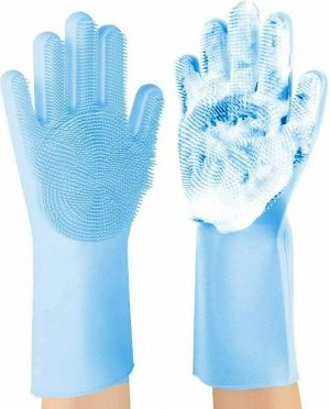 Силиконовые перчатки - скруббер