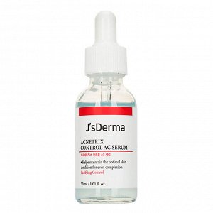 Сыворотка с цинком для проблемной кожи J&#039;sDerma Acnetrix Control AC Serum