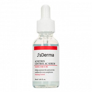 Сыворотка с цинком и ниацинамидом для проблемной кожи J'sDerma Acnetrix Control AC Serum