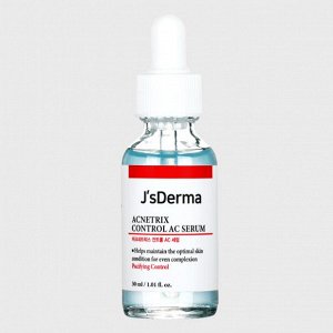 Сыворотка с цинком и ниацинамидом для проблемной кожи J'sDerma Acnetrix Control AC Serum