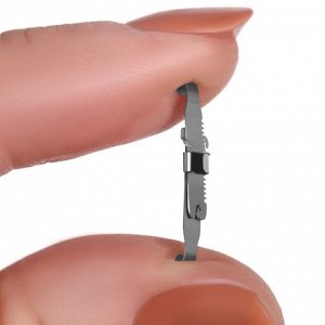 Корректор-фиксатор для вросшего ногтя, размер L, в пластиковом футляре, цвет серебристый