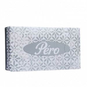 Салфетки бумажные в коробке Pero, 20х20 см, 2 слоя, 100 листов