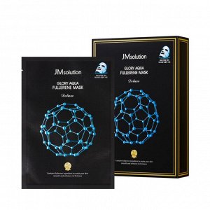 JMSolution Маска для лица с фуллереном и пептидами для глакости кожи Glory Aqua Fullerene Mask, 35 мл