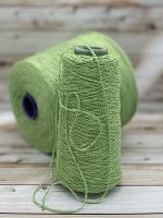 Пряжа для вязания 110 гр, Papiro 100% хлопок 330м/100г  Зеленое яблоко