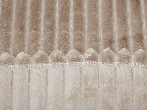 Плед велсофт однотонный Вертикаль(амаретто) Плед велсофт 150*200