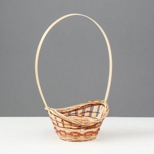 Корзина плетеная «Ладья», 15x13x8 см, бамбук