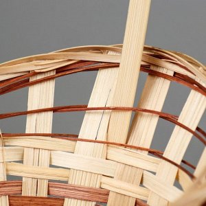 Корзина плетеная «Ладья», 15x13x8 см, бамбук