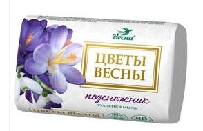 Мыло "Весна" Цветы весны Подснежник 90гр