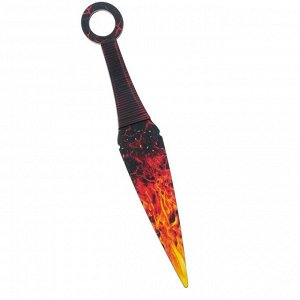 Деревянный нож кунай «Огненный», длина 26 см