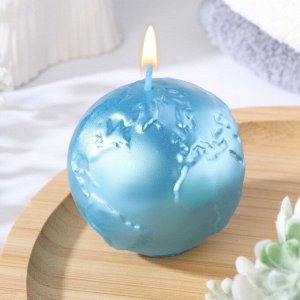 Свеча фигурная "Шар. Планета", 6х5,5 см, бирюзовый, в коробке