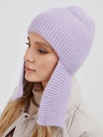 Ушанка с ангорой 40% на велюре PR 091