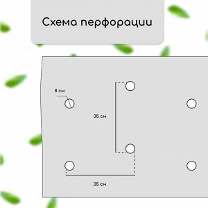 Материал мульчирующий, с перфорацией, 5?1.6 м, плотность 80 г/м?, спанбонд с УФ-стабилизатором, чёрный, Greengo, Эконом 30%