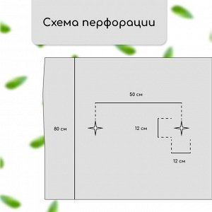 Материал мульчирующий, с перфорацией, 5?0.8 м, плотность 80 г/м?, спанбонд с УФ-стабилизатором, чёрный, Greengo, Эконом 30%