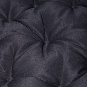 Подушка круглая на кресло непромокаемая, размер D60 см, цвет тёмно-серый, файберфлекс, грета 20%, полиэстер 80%