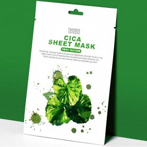 Тканевая маска с экстрактом центеллы Tenzero Cica Sheet Mask
