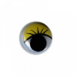 "HobbyBe" MER-15 Глаза круглые с бегающими зрачками d 15 мм 24 шт. черно-белые