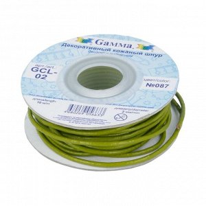 Шнур "Gamma" 2 мм GCL-02 кожаный 10 м черный