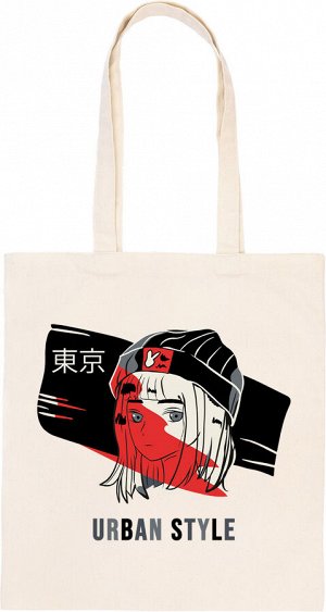 "ФРЕЯ" RWCB-012 Раскраска на сумке "В стиле аниме. Урбан-стайл" 40 х 35 см .