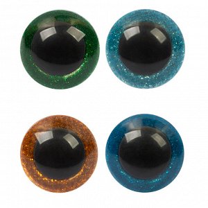 "HobbyBe" PGSB-11 Глаза пластиковые с блестящей вставкой d 11 мм 5 х 2 шт. голубой
