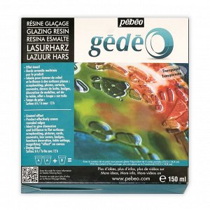 "PEBEO" Эпоксидная смола с эффектом глазури Gedeo 150 мл 766170 прозрачный