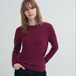 UNIQLO - тонкий свитер из мериноса Extra Fine - 19 WINE