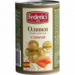Оливки с семгой Federici 300г Испания