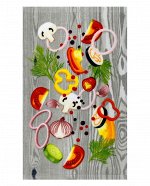 Махровое полотенце  Кухня Овощи м1232_04 S  30* 50 крем