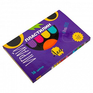 "Лео" "Играй" Пластилин классический LPMC-0116 320 г ( в картонной упаковке ) 16 цв. .