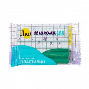 Лео "ШколаСад" Пластилин классический группа 2 LMC-50 50 г. зеленый/green