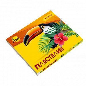 "Лео" "Ярко" Пластилин классический LBMC-0112 240 г ( в картонной упаковке ) 12 цв. .