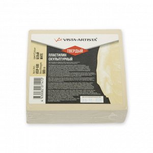 Пластилин скульптурный "VISTA-ARTISTA" СКУЛЬПТАЛИН VSSP-500 Studio 0.5 кг №1 белый мягкий