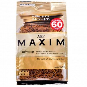 AGF (Ajinomoto General Foods) Кофе растворимый Maxim Gold, 120 г м/у
