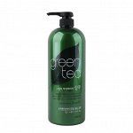 Welcos Кондиционер для волос с экстрактом зеленого чая Hair Therapy Rinse Green Tea, 1500 мл