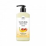 Happy Bath Молочко для тела с фруктвыми экстрактами Natural Body Milk REAL MOSITURE FRUIT  400 гр
