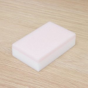 Губка меламиновая для удаления пятен, с поролоновым слоем, 11x7x3 см